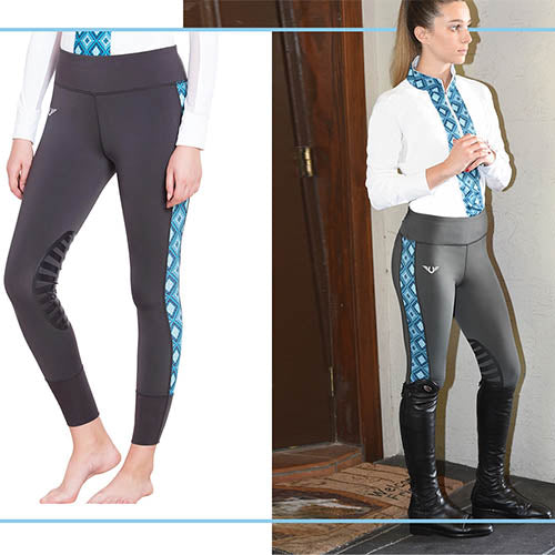 Tight High Waist Knee Patch Grip Horse Riding Leggings Two Big Phone  Pockets Equestrian Breeches Pants Clothing - China Equestrian Breeches and Riding  Breeches price