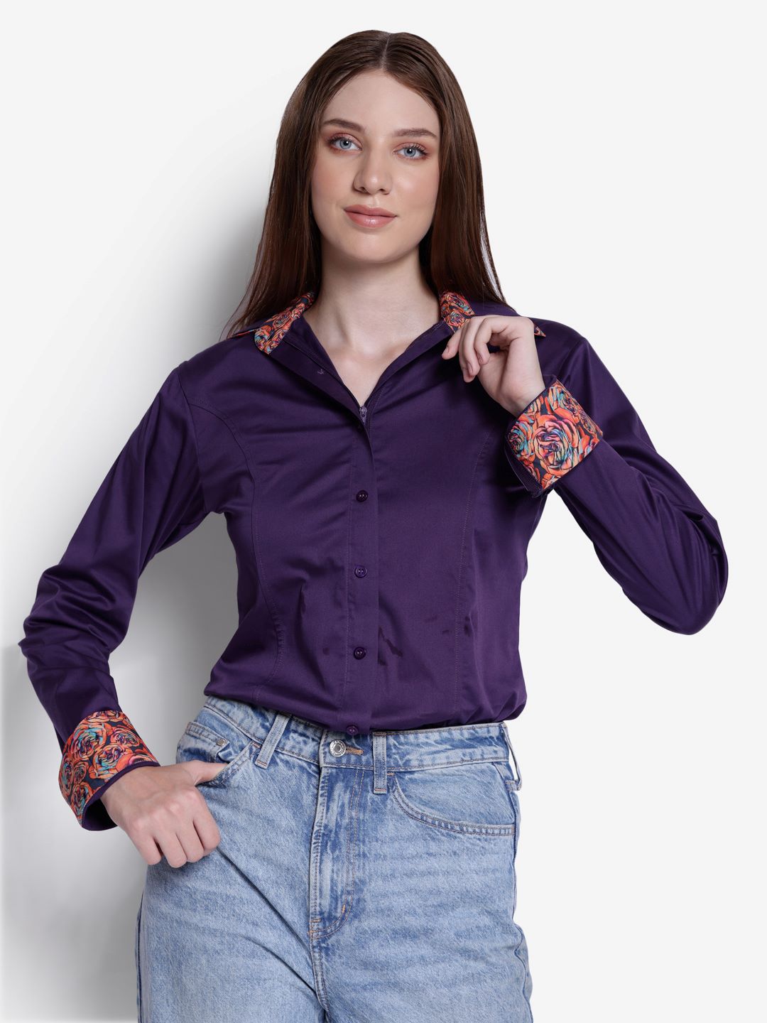 TuffRider Ladies ADEY Double Collar Shirt - Breeches.com