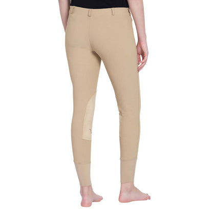 TuffRider Ladies Ribb Lowrise Pull-On Knee Patch Breeches