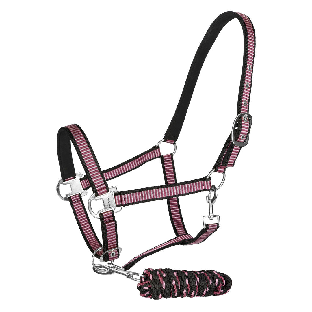 TuffRider Adjustable Nylon Breakaway Halter w/ Padded Crown and Lead Rope