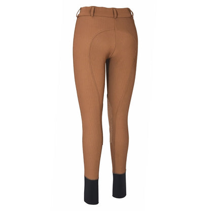 TuffRider Ladies Ribb Lowrise Wide Waistband Knee Patch Breeches