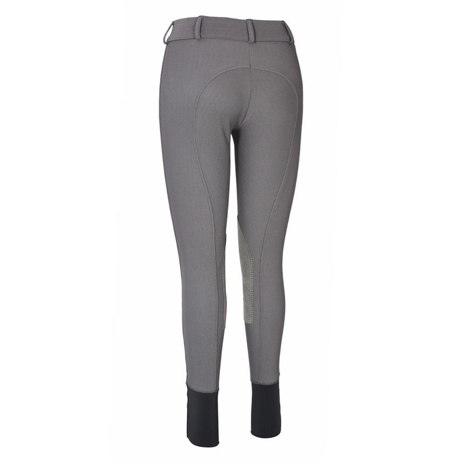 TuffRider Ladies Ribb Lowrise Wide Waistband Knee Patch Breeches