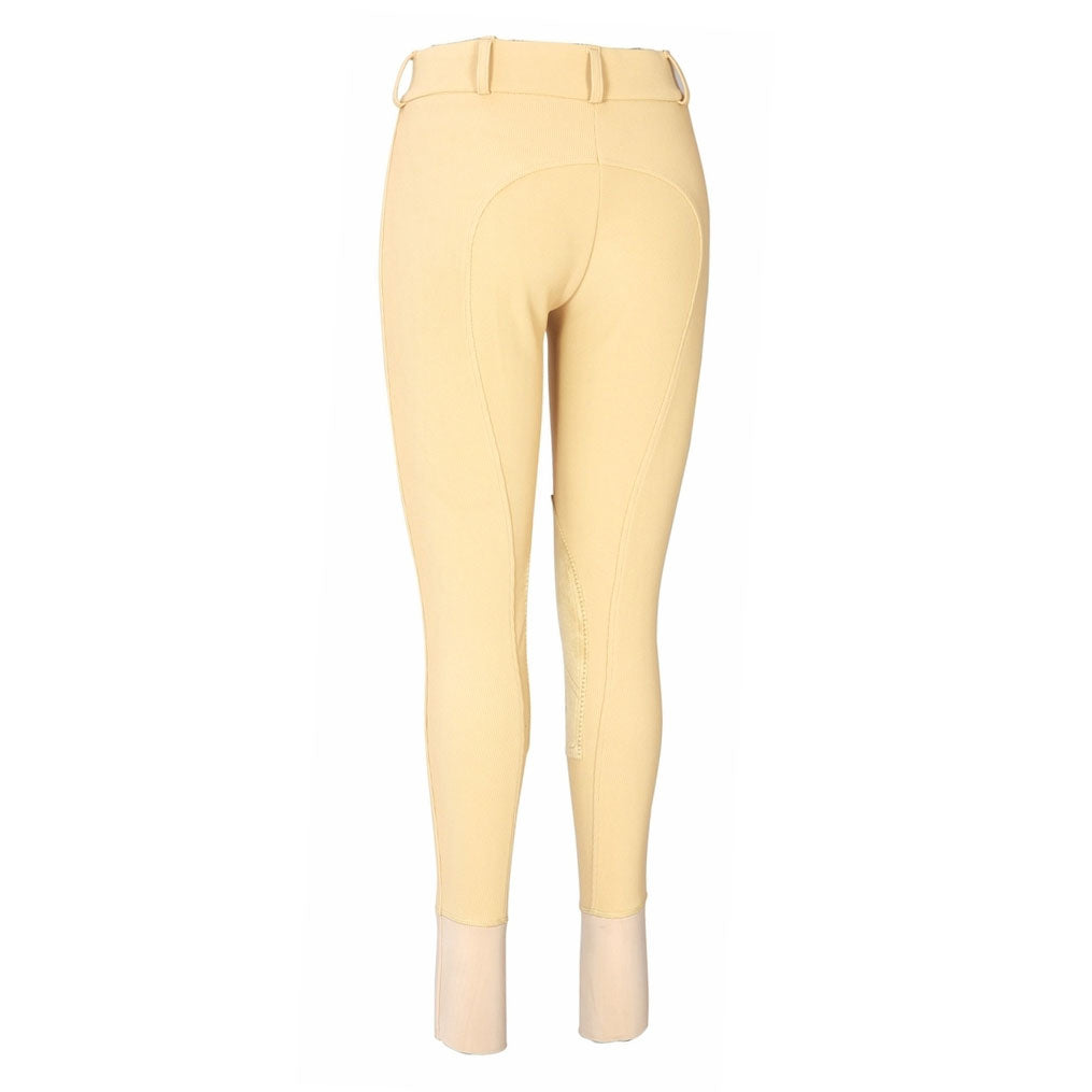 TuffRider Ladies Ribb Lowrise Wide Waistband Knee Patch Breeches