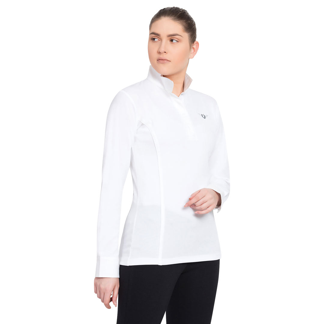 TuffRider Ladies Kirby Kwik Dry Long Sleeve Show Shirt