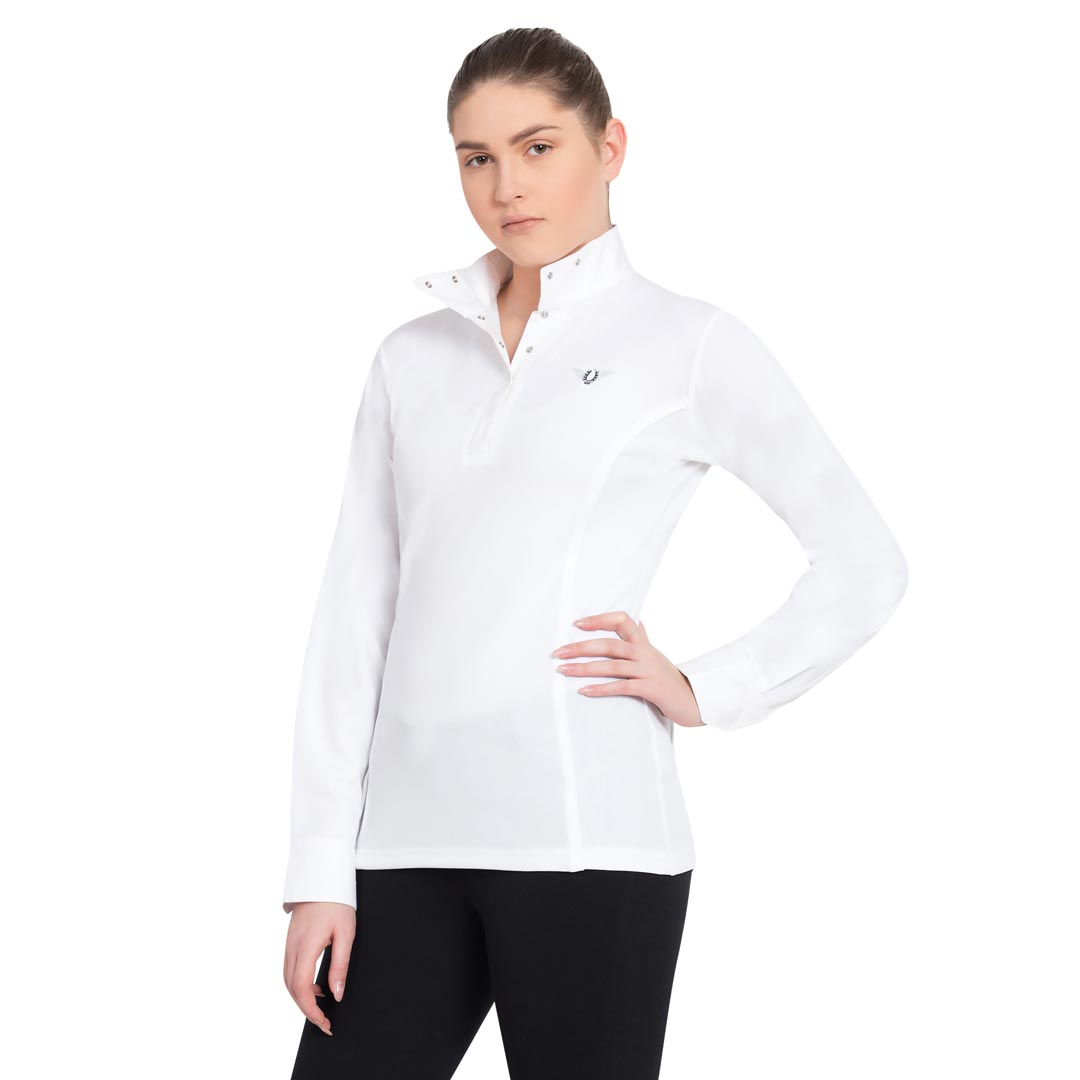 TuffRider Ladies Kirby Kwik Dry Long Sleeve Show Shirt