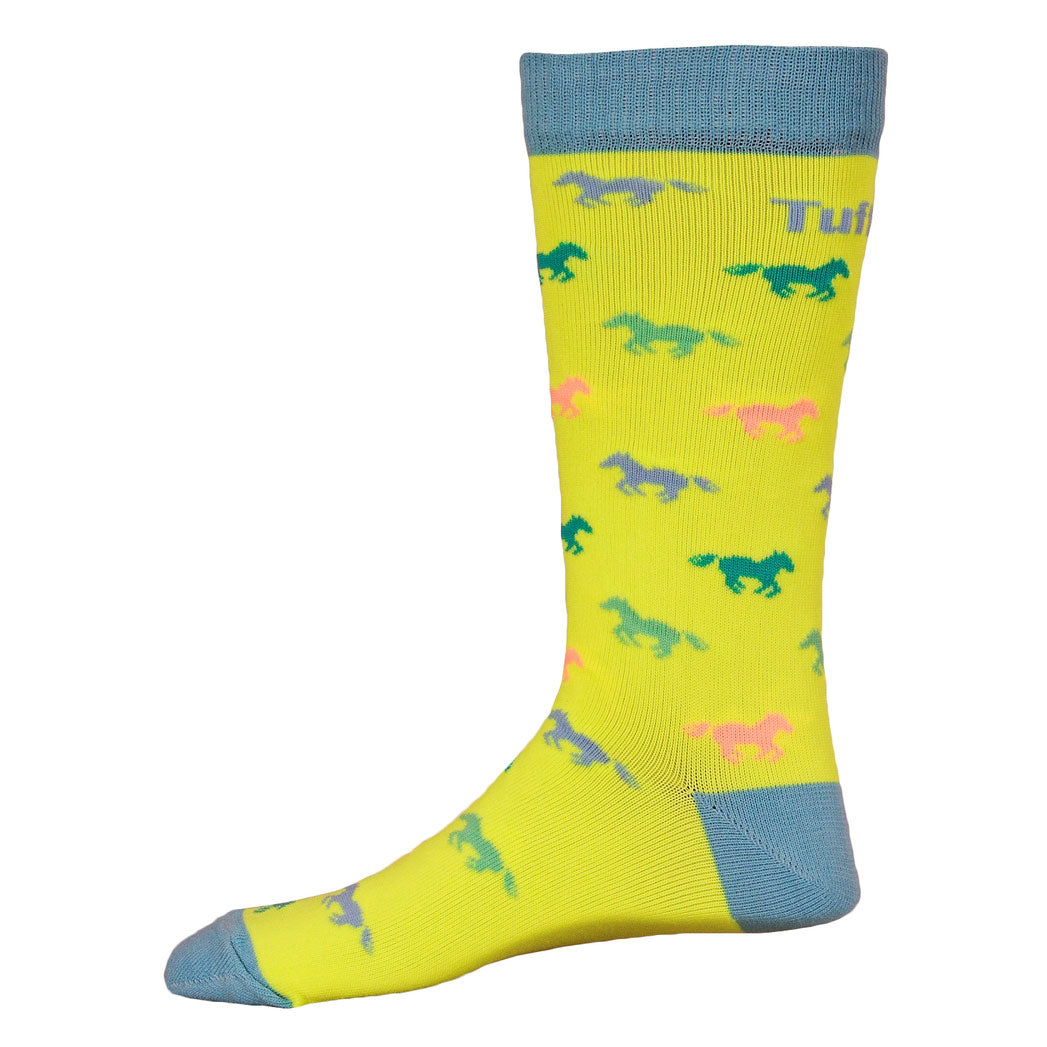 TuffRider Neon Pony Kids Socks