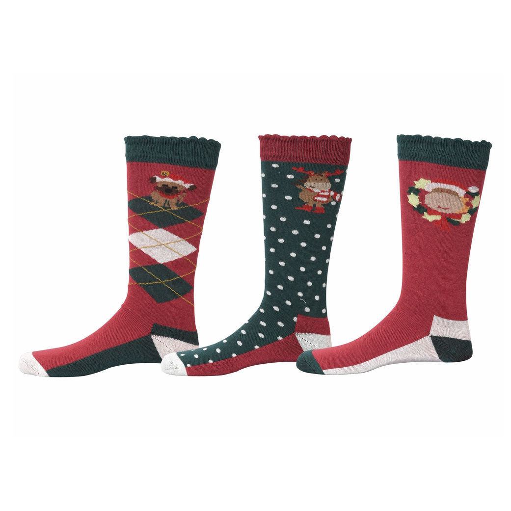 TuffRider Holly Kids Winter Socks - 3 Pack