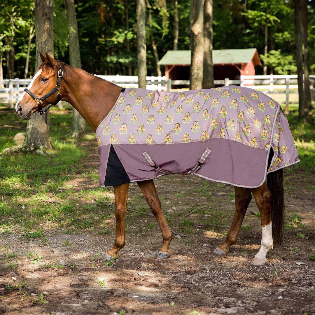 TuffRider Bonum 1200D Medium Weight Standard Neck Giraffe Print Turnout Pony Blanket