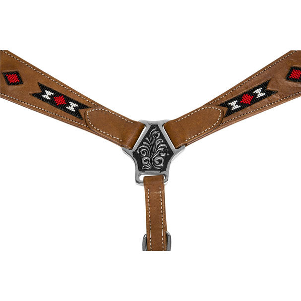 TuffRider Western Beaded Inlay Breast Collar