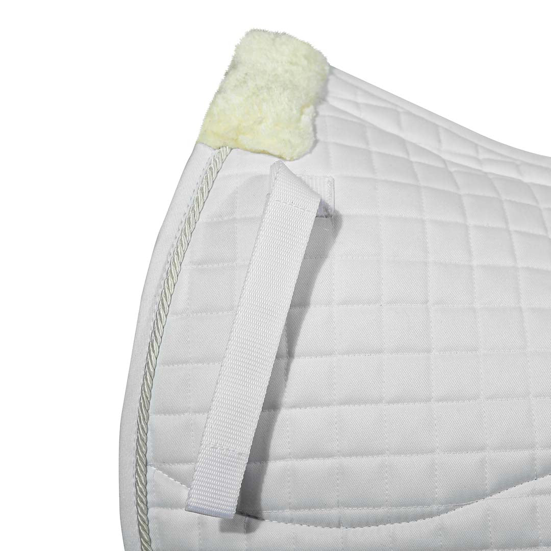 Equine Couture Regal Saddle Pad with White Sherpa Fleece and CoolMax lining