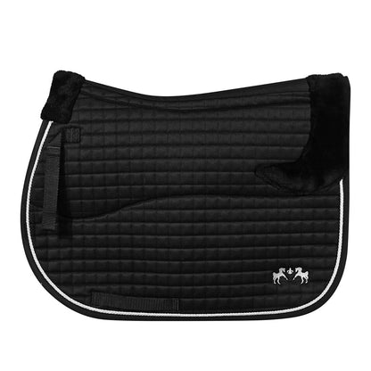 Equine Couture Regal Saddle Pad with White Sherpa Fleece and CoolMax lining