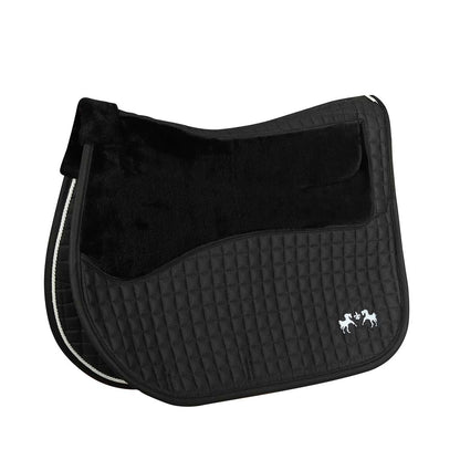 Equine Couture Regal Saddle Pad with White Sherpa Fleece and CoolMax lining