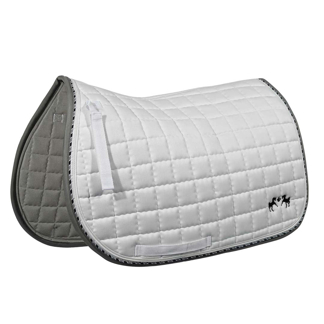 Equine Couture Coolmax Plush White Saddle Pad