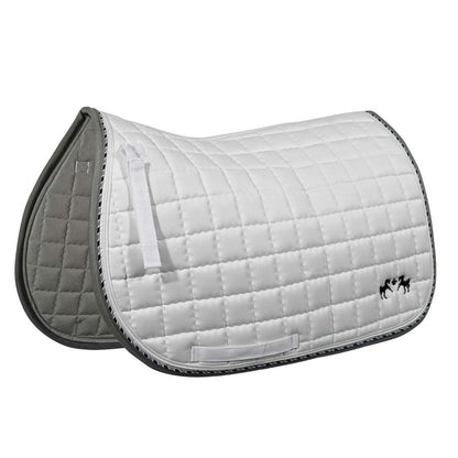 Equine Couture Coolmax Plush White Saddle Pad