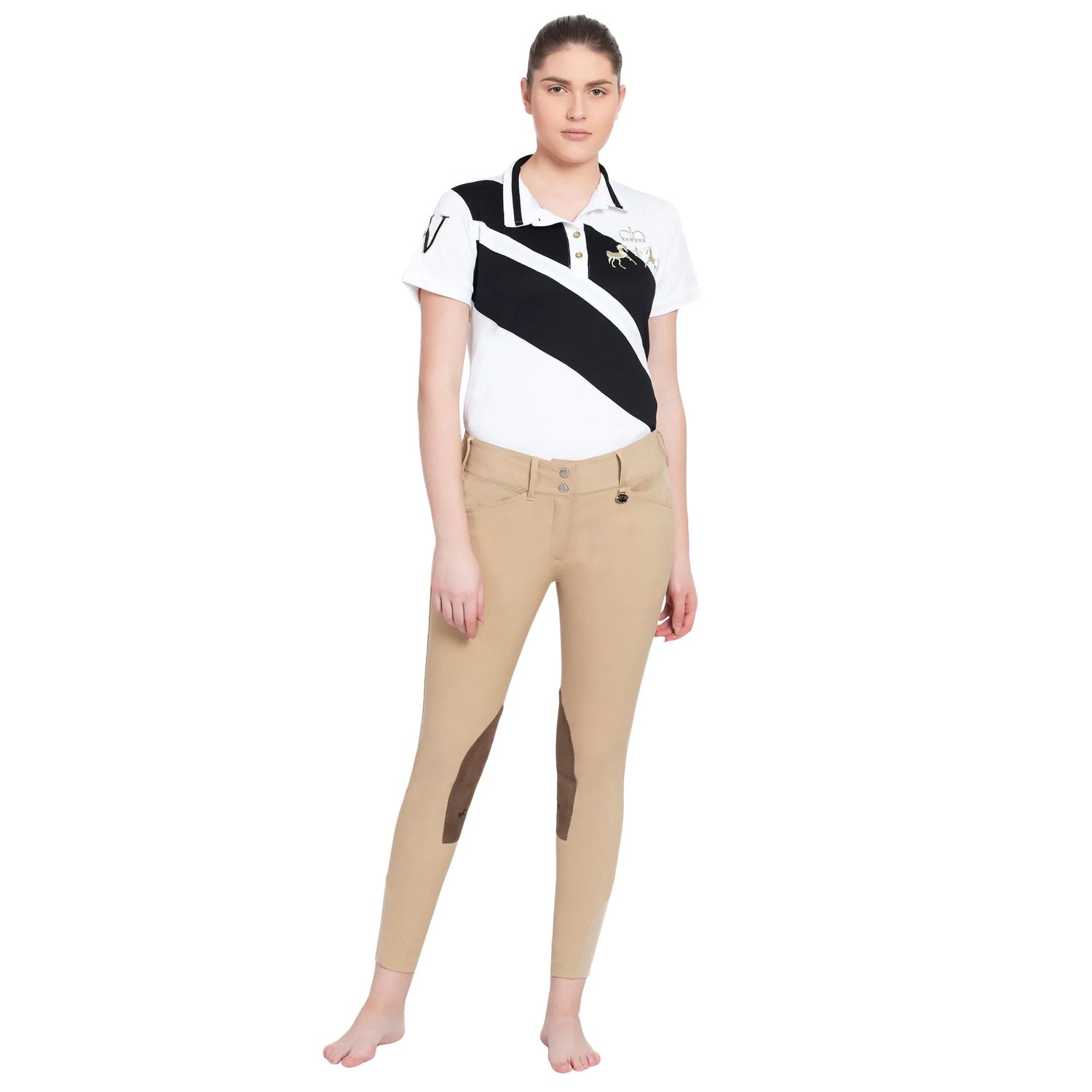 Equine Couture Ladies Coolmax Champion Knee Patch Breeches