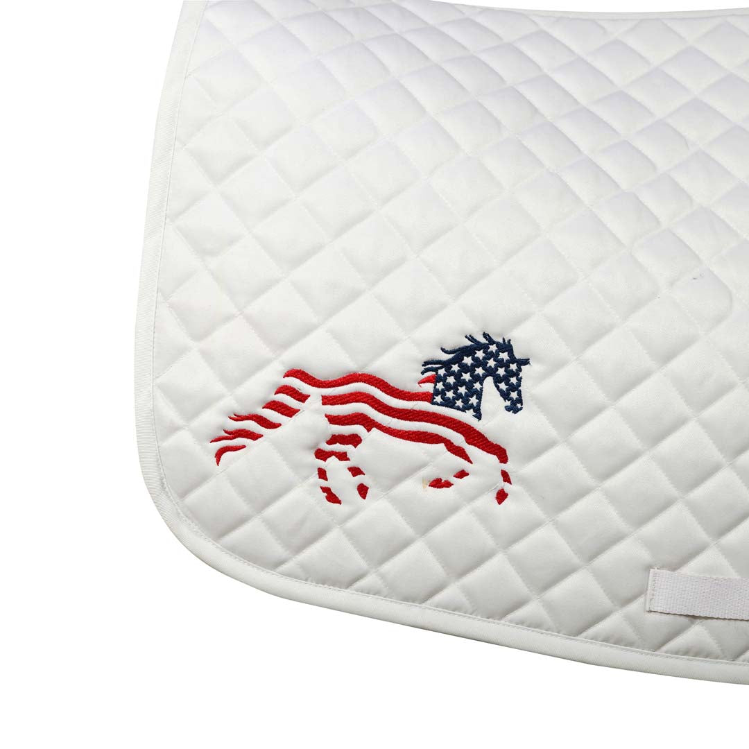 Equine Couture Flag Horse Print Saddle Pad