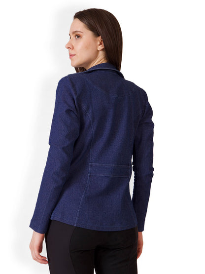 Equine Couture Ladies Denim and Diamonds Stretch Show Coat