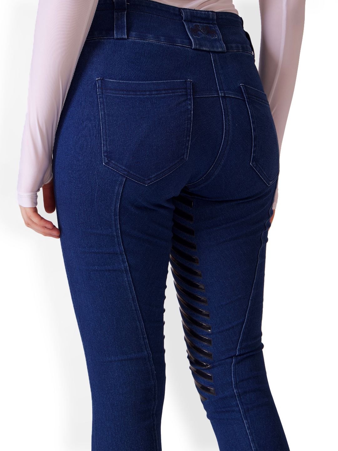 Equine Couture Ladies Denim and Diamonds Stretch Riding Breeches