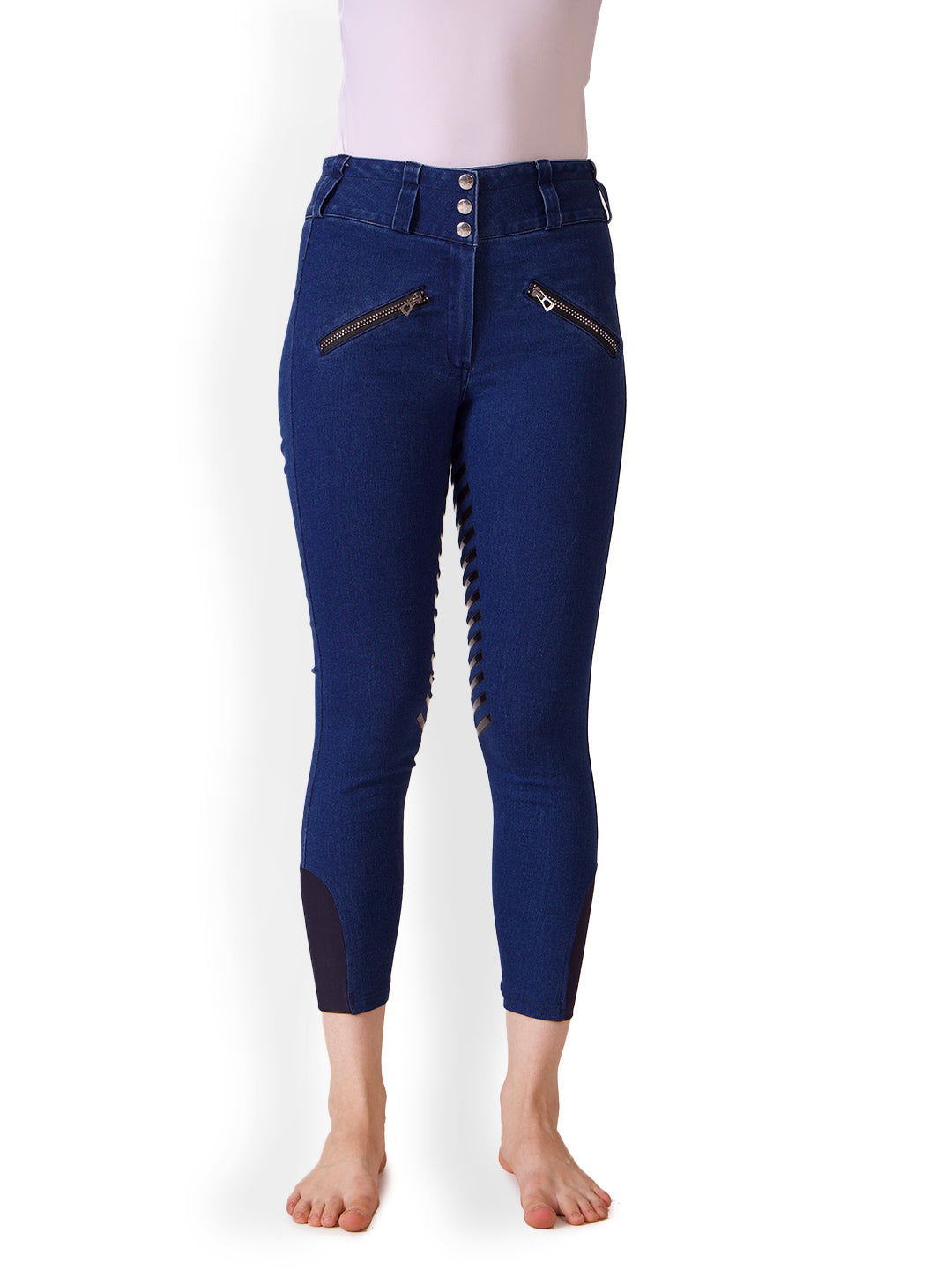 Equine Couture Ladies Denim and Diamonds Stretch Riding Breeches