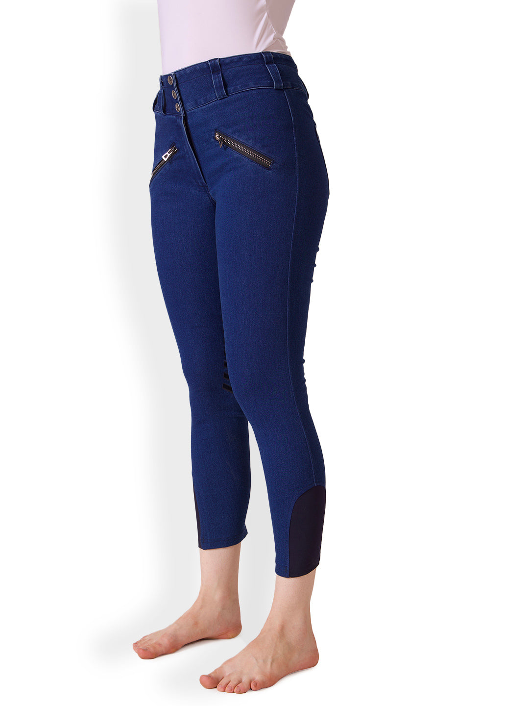 Equine Couture Ladies Denim and Diamonds Stretch Riding Breeches