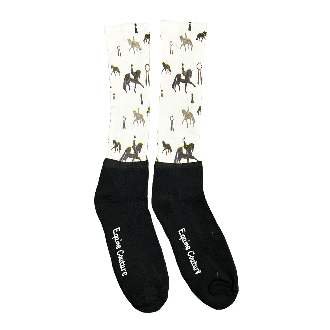 Equine Couture Ladies OTC Boot Socks- Down the Center Line