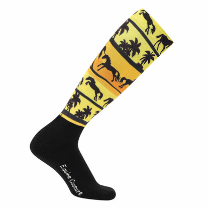 Equine Couture Ladies OTC Boot Socks- Ocala Sunrise