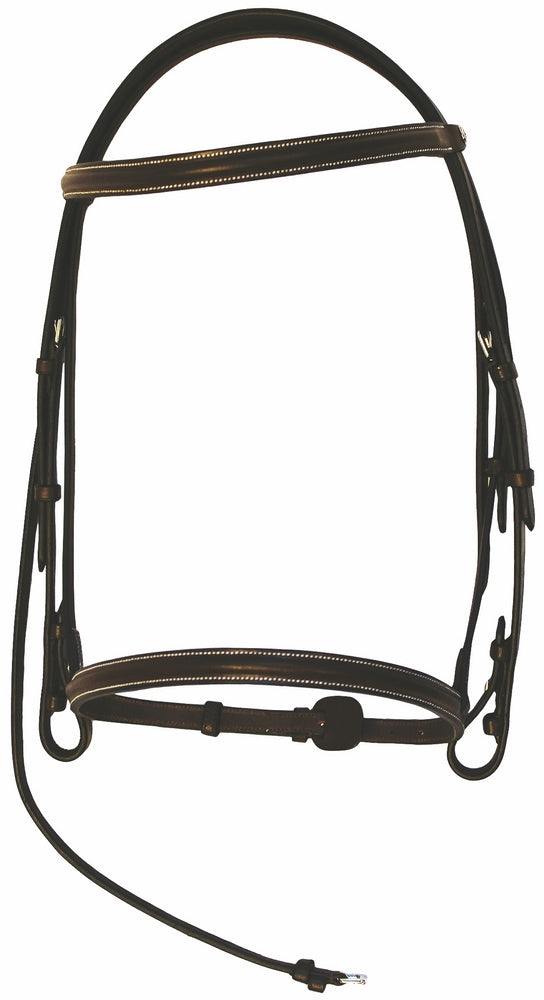 Henri de Rivel Pro Plain Raised Bridle With Laced Reins