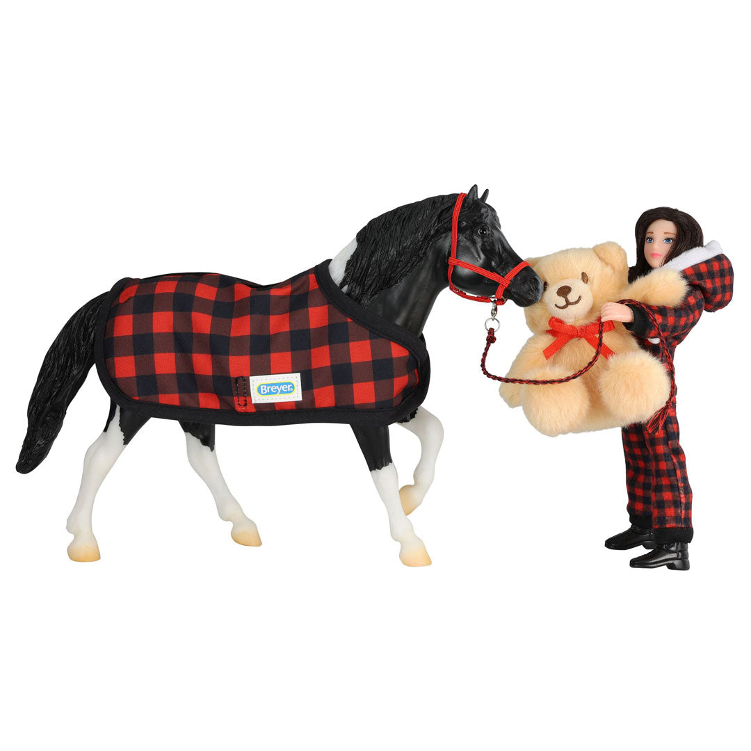 Breyer Holiday Pajama Party--Horse and Rider Set