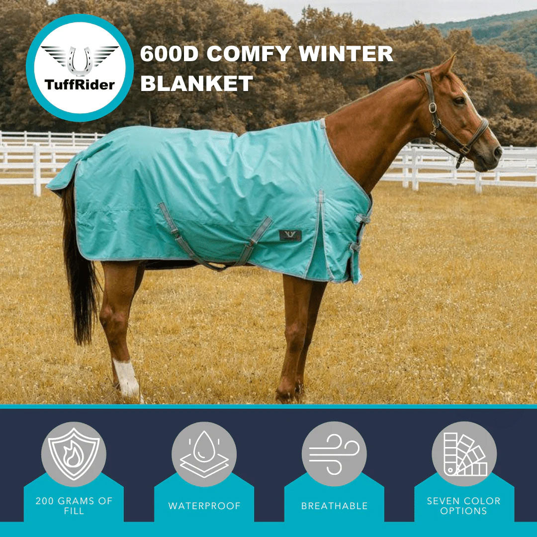 TuffRider Comfy Turnout Blanket Medium Weight 600 D