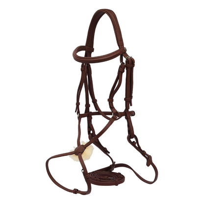 Henri de Rivel Kushy Plain Raised Figure Eight Noseband Bridle