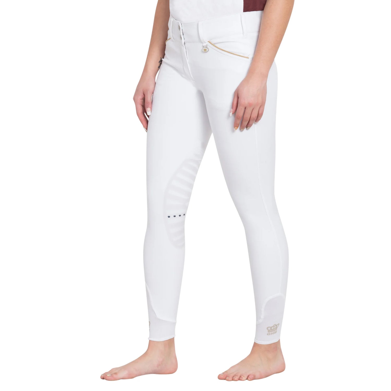 George H Morris Ladies Add Back Silicone Knee Patch Breeches