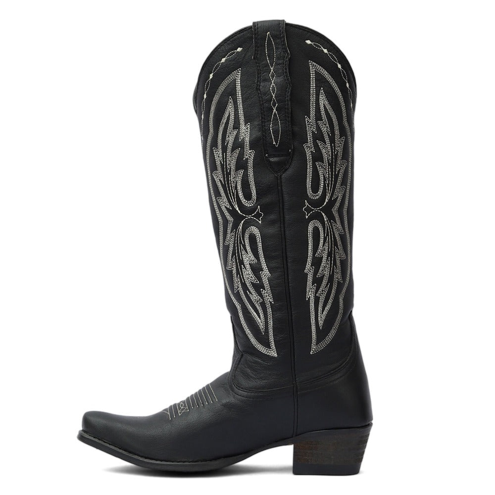 TuffRider Women Cody Embroidered Leather Snip Toe Western Boots