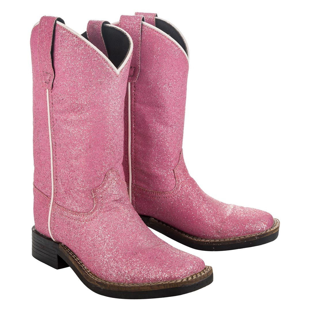 TuffRider Toddler Pink Glitter Western Boot