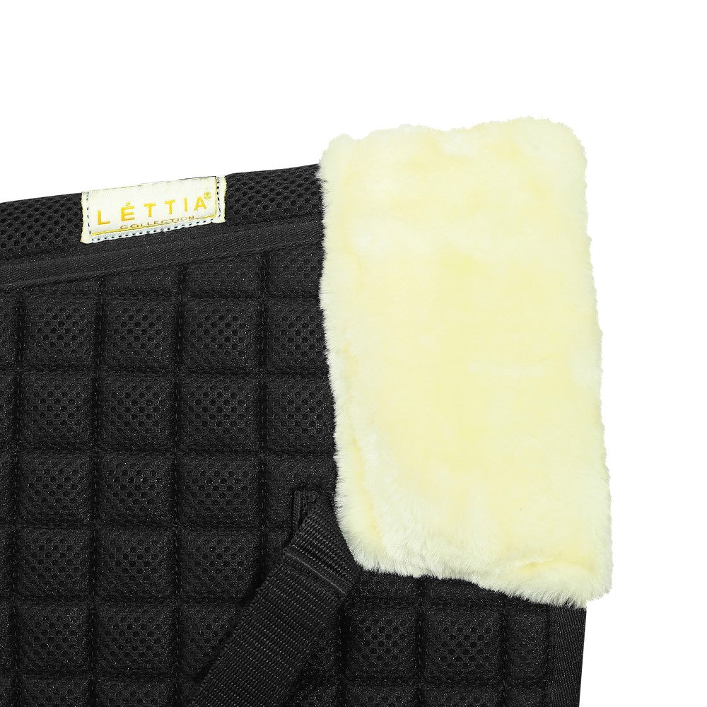 Lettia Coolmax Sherpa Quilted Half Pad w/ Trim