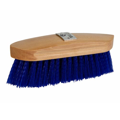 Lettia Plastic Bristle Dandy Brush Wood Back