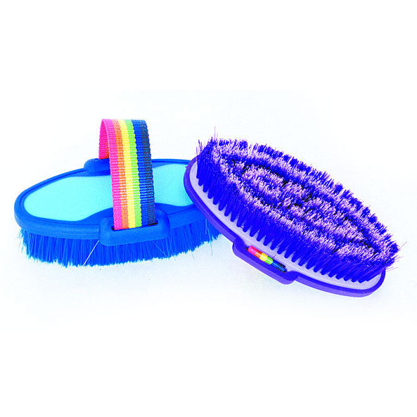 TuffRider Body Brush With Rainbow Handle