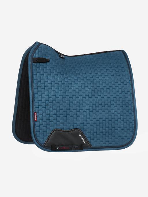 Lemieux Suede Dressage Square Saddle Pad- Atlantic