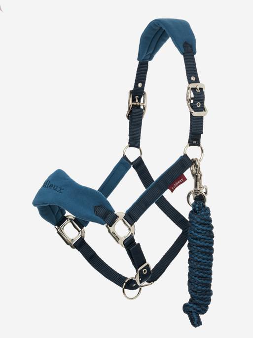 Lemieux Vogue Headcollar &amp; Leadrope- Atlantic