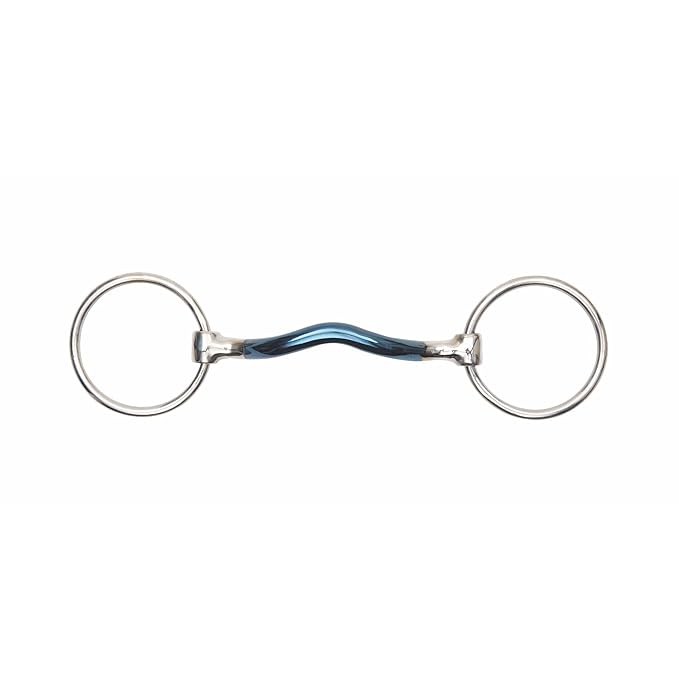 Shires Blue Alloy Loose Ring With Mullen Mouth-Blue Sweet Iron