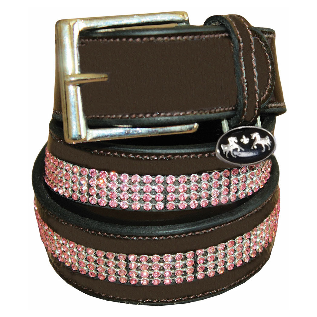 Equine Couture Bling Leather Belt - Regular Leather