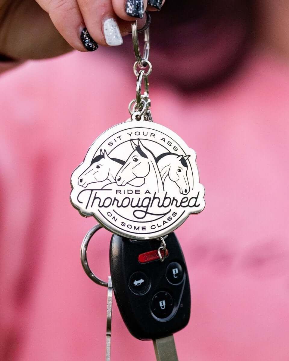 Dapplebay Ride A Thoroughbred - Keychain