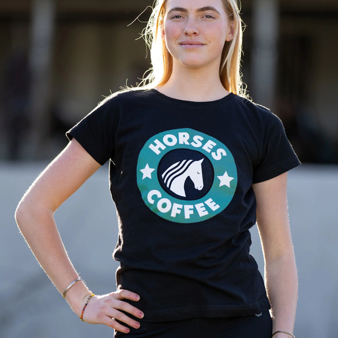 Dapplebay Horses &amp; Coffee Tee