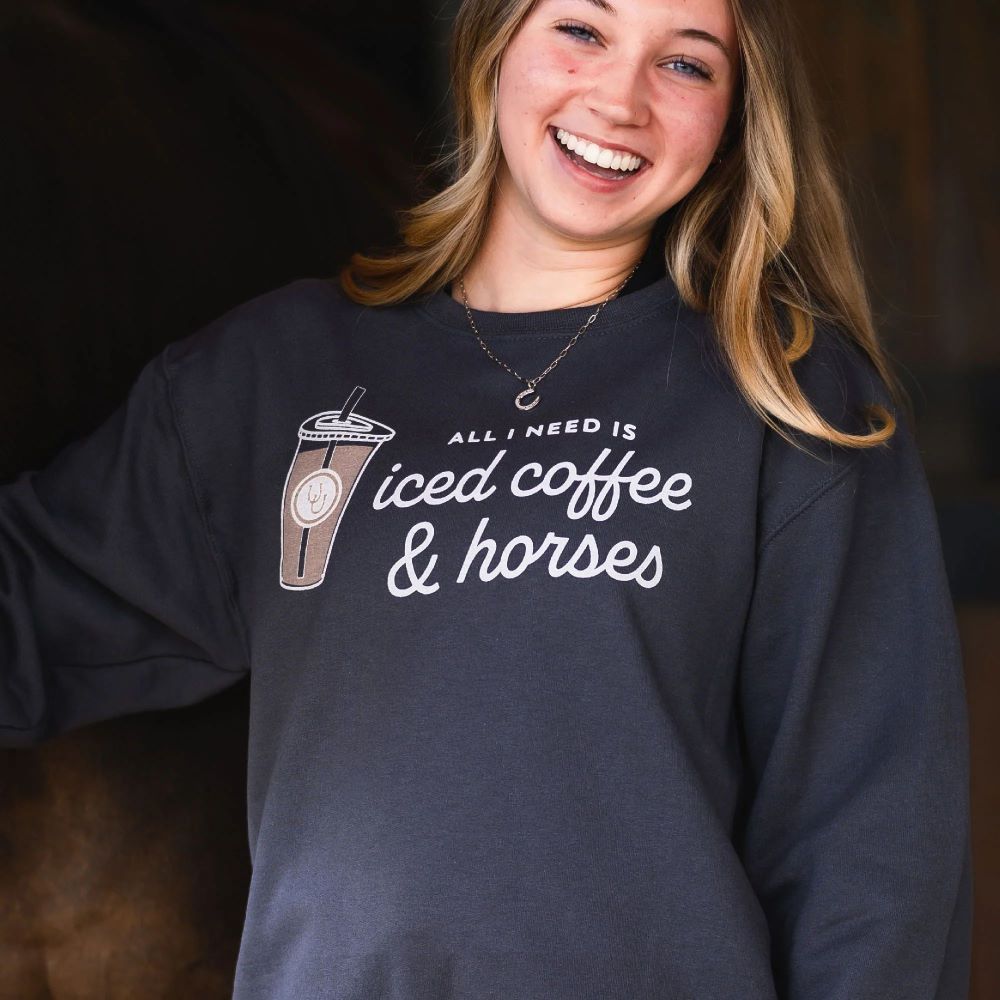 Dapplebay Iced Coffee &amp; Horses Sweatshirt