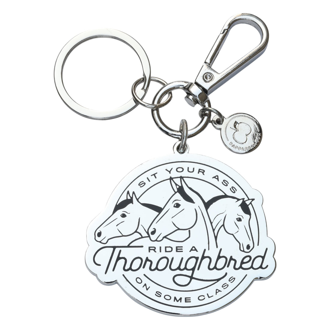 Dapplebay Ride A Thoroughbred - Keychain