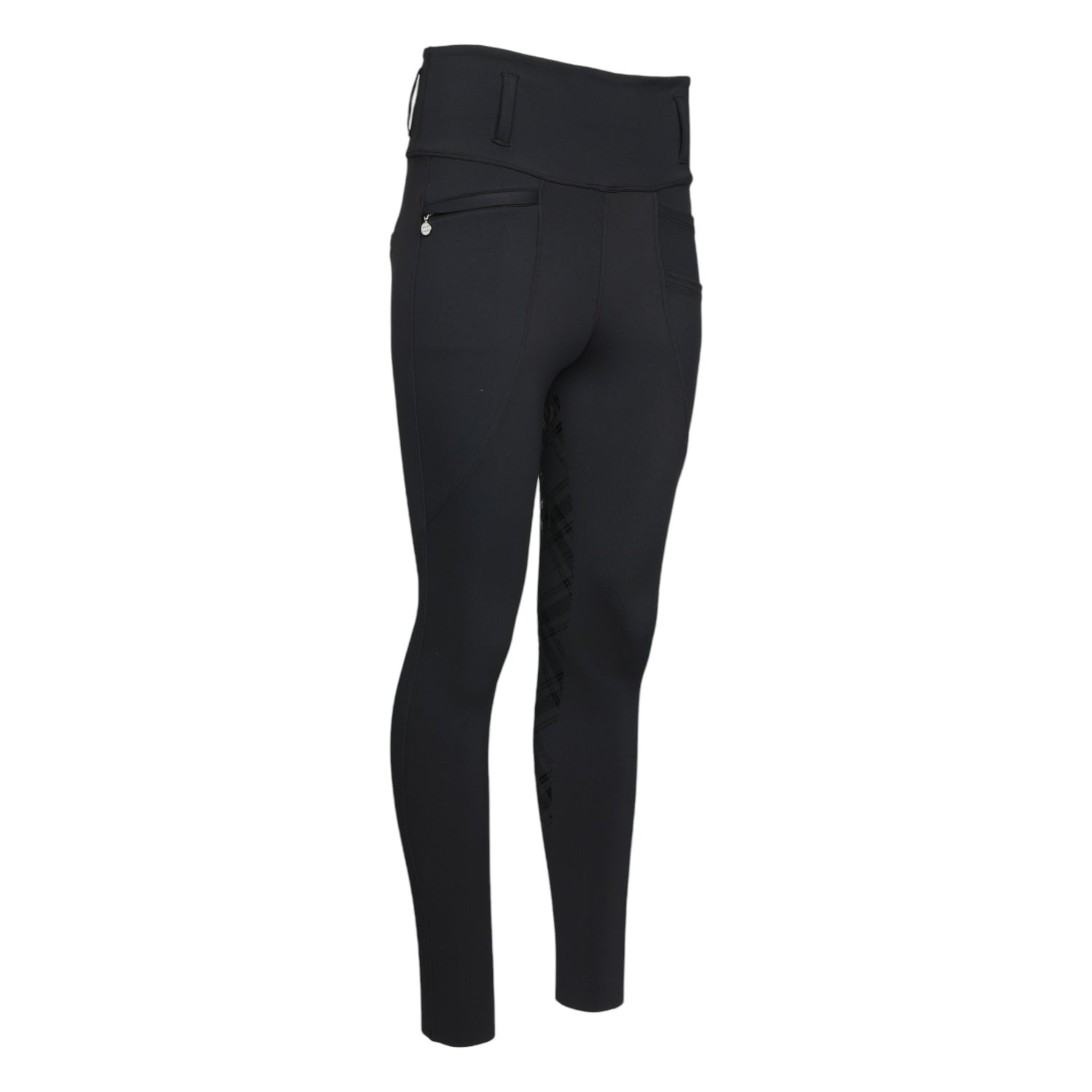 Dapplebay Holiday Plaid Riding Tights - Black - Breeches.com