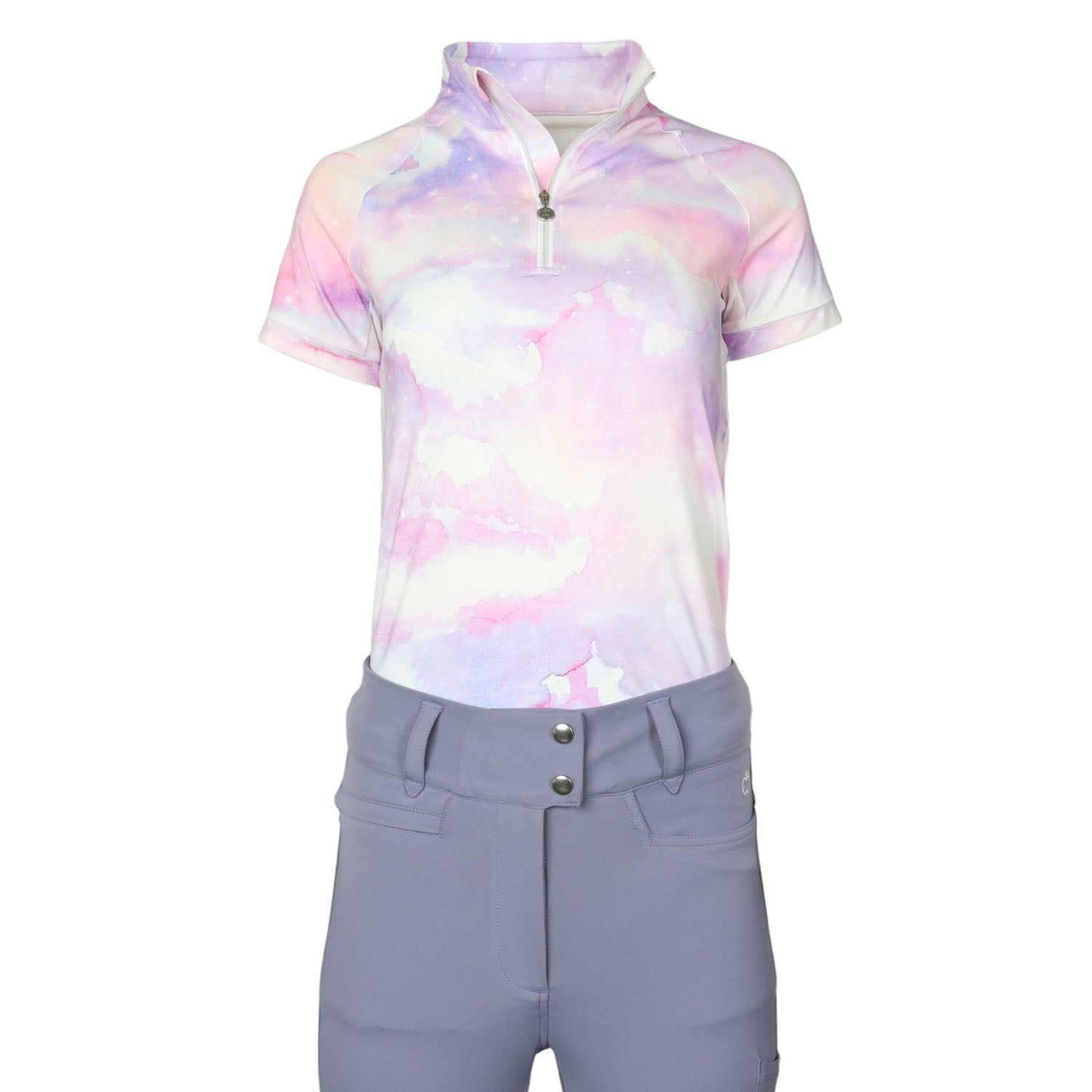 Dapplebay Lavender Haze 1/4 Zip Light Riding Top - Breeches.com