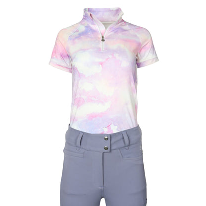 Dapplebay Lavender Haze 1/4 Zip Light Riding Top - Breeches.com