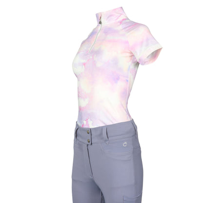 Dapplebay Lavender Haze 1/4 Zip Light Riding Top - Breeches.com