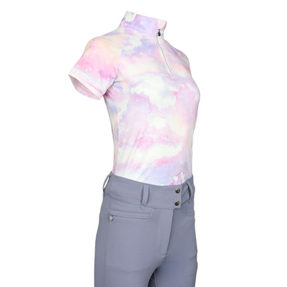 Dapplebay Lavender Haze 1/4 Zip Light Riding Top - Breeches.com