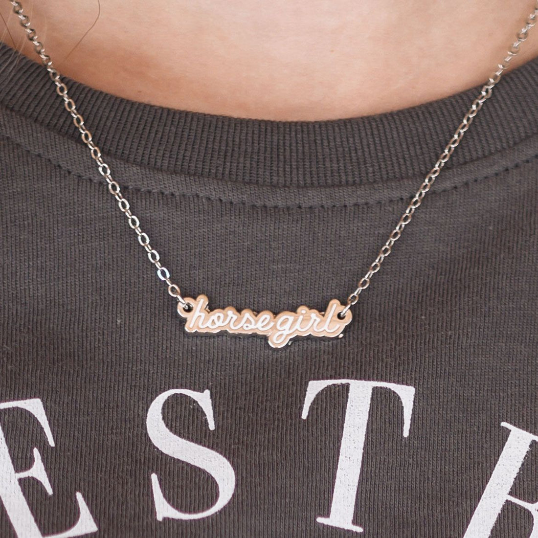 Dapplebay Horse Girl Necklace